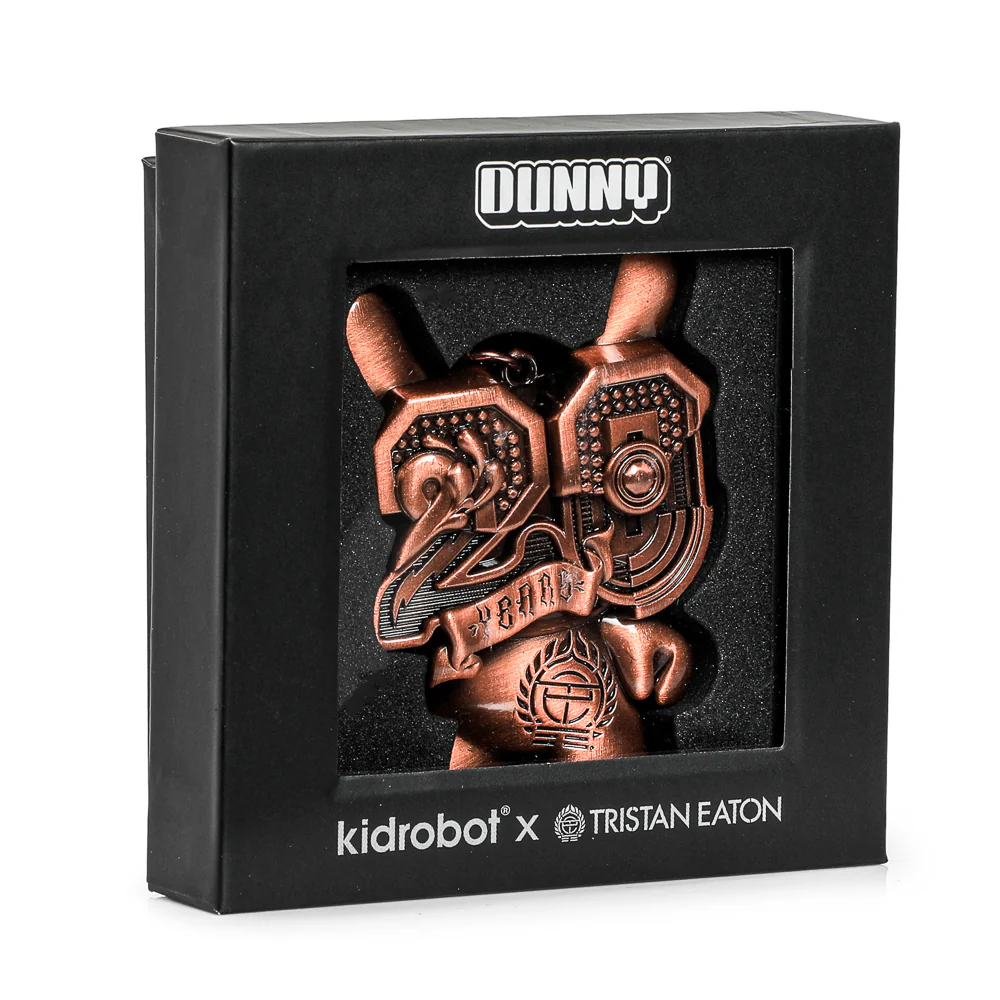 20th Anniversary Solid Metal Dunny Keychain - “Copperchrome” by Tristan Eaton (Limited Edition of 200) - Image 6