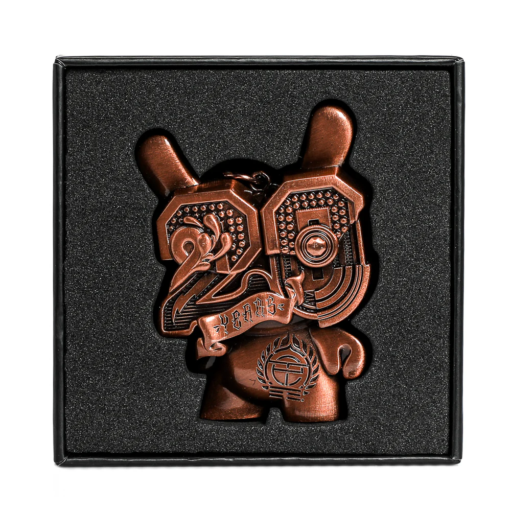 20th Anniversary Solid Metal Dunny Keychain - “Copperchrome” by Tristan Eaton (Limited Edition of 200) - Image 7