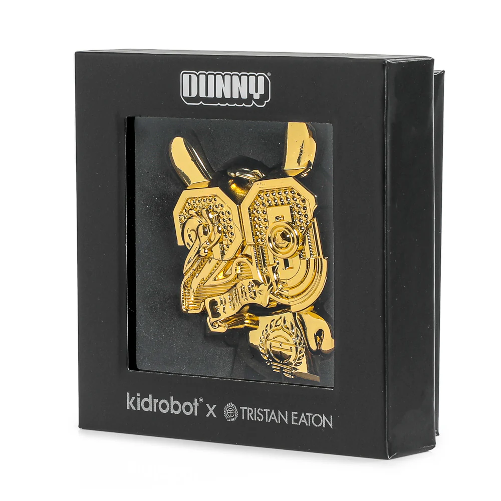 2024 CON EXCLUSIVE: 20th Anniversary Solid Metal Dunny Keychain - “Goldchrome” by Tristan Eaton (Limited Edition of 200) - Image 8