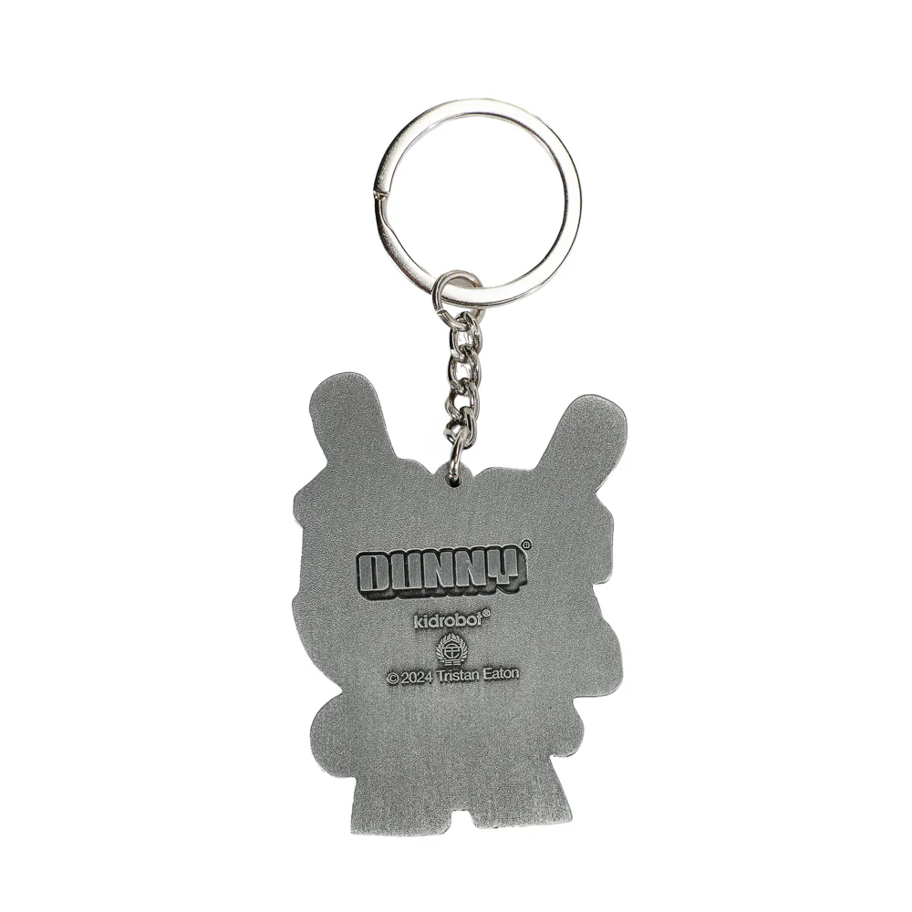 20th Anniversary Solid Metal Dunny Keychain - “Silverchrome” by Tristan Eaton (Limited Edition of 200) - Image 5
