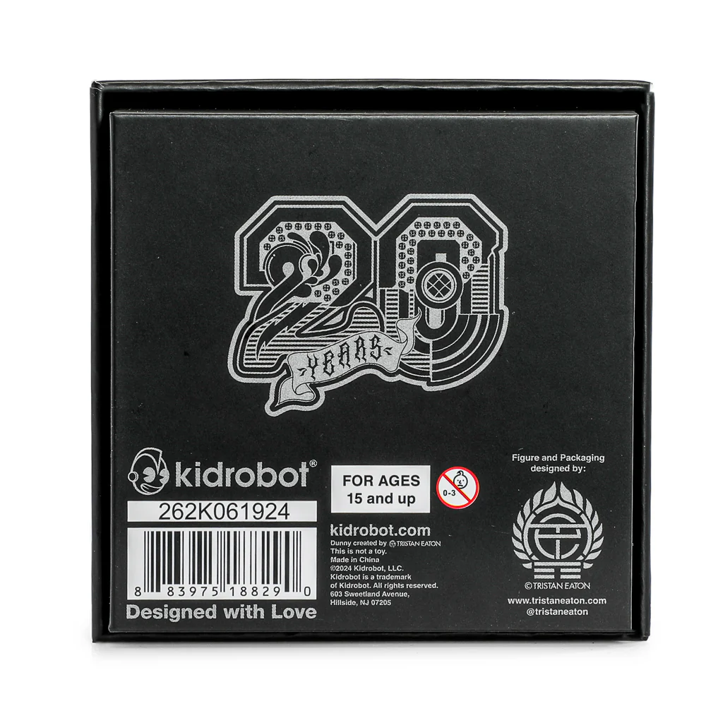 20th Anniversary Solid Metal Dunny Keychain - “Silverchrome” by Tristan Eaton (Limited Edition of 200) - Image 9