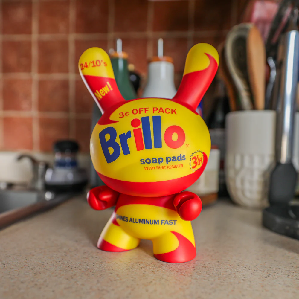 Andy Warhol 8" Masterpiece Vinyl Yellow Brillo Box Dunny - Limited Edition of 300 - Image 4