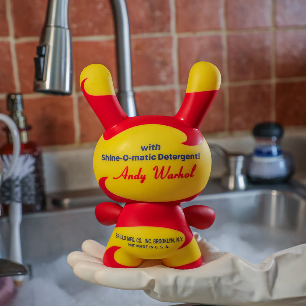 Andy Warhol 8" Masterpiece Vinyl Yellow Brillo Box Dunny - Limited Edition of 300 - Image 5