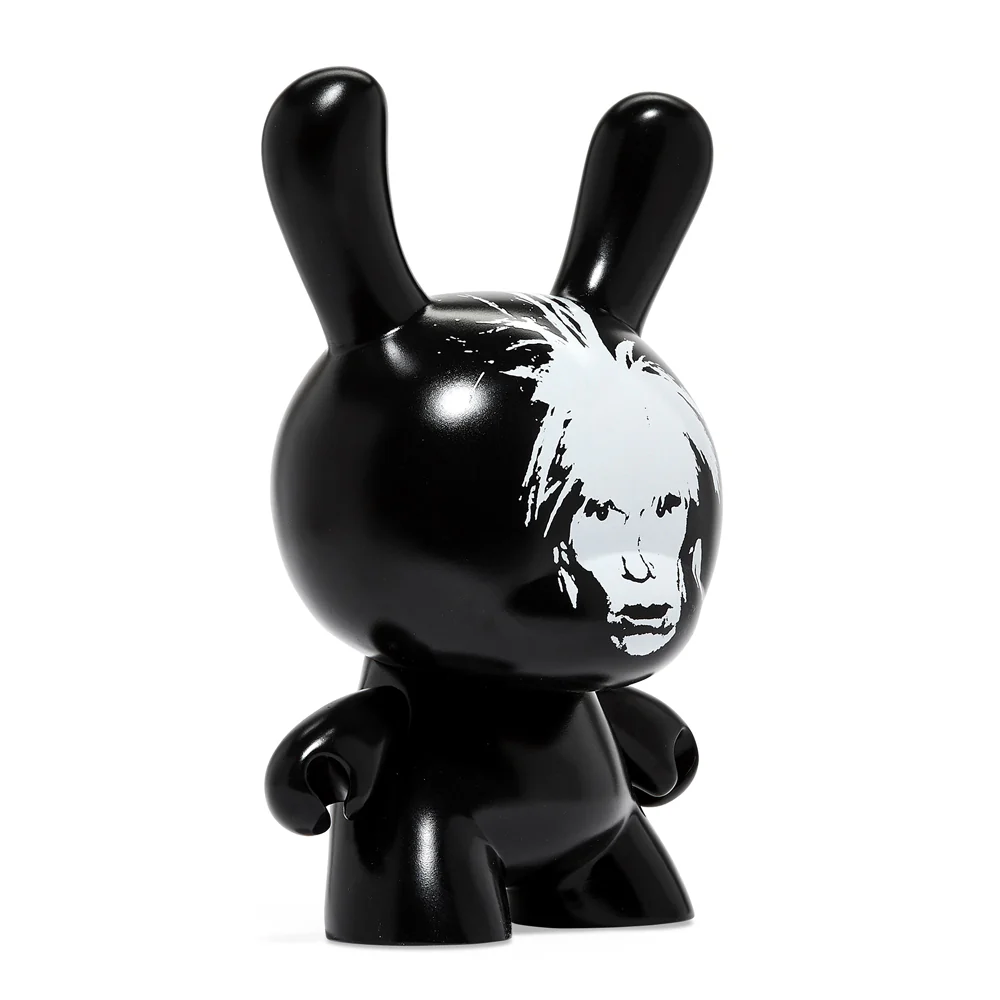 Andy Warhol Fright Wig Self-Portrait 8" Masterpiece Dunny - Monochrome Edition - Image 10