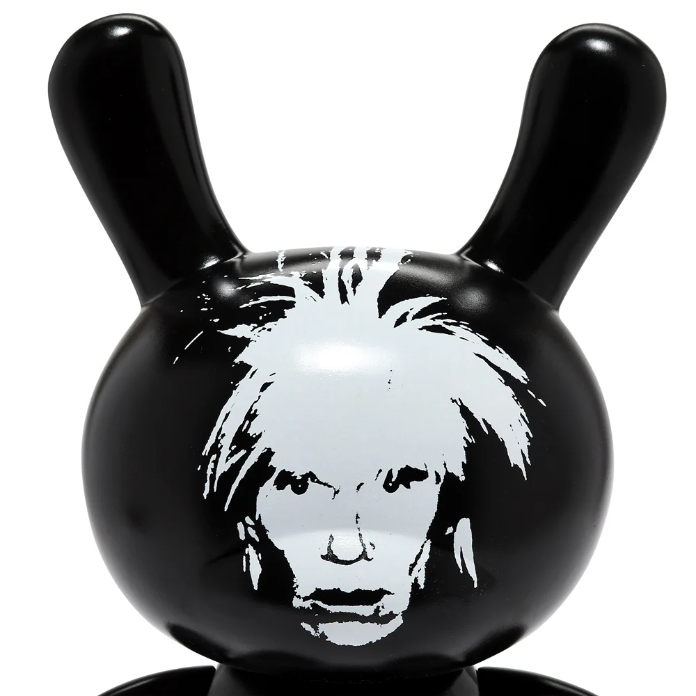 Andy Warhol Fright Wig Self-Portrait 8" Masterpiece Dunny - Monochrome Edition - Image 12