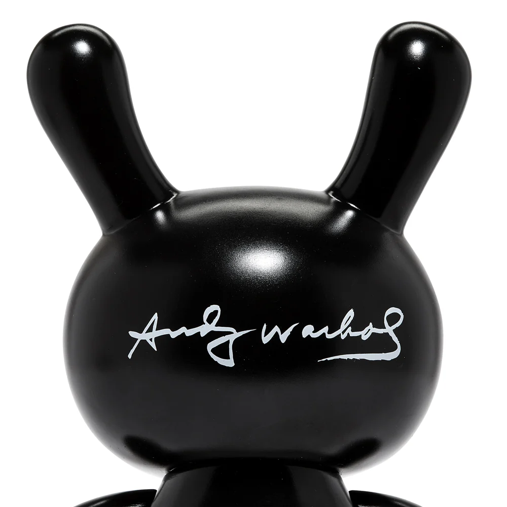 Andy Warhol Fright Wig Self-Portrait 8" Masterpiece Dunny - Monochrome Edition - Image 13