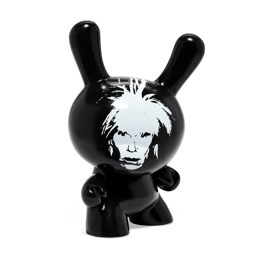 Andy Warhol Fright Wig Self-Portrait 8" Masterpiece Dunny - Monochrome Edition - Image 15
