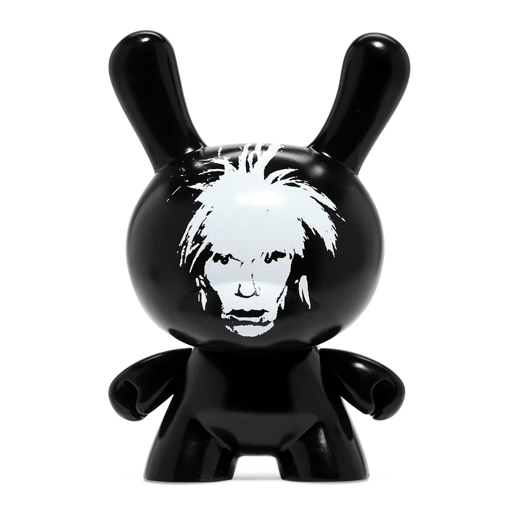 Andy Warhol Fright Wig Self-Portrait 8" Masterpiece Dunny - Monochrome Edition - Image 4