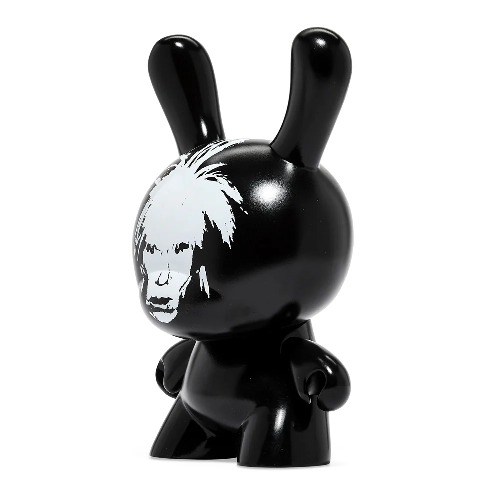 Andy Warhol Fright Wig Self-Portrait 8" Masterpiece Dunny - Monochrome Edition - Image 5