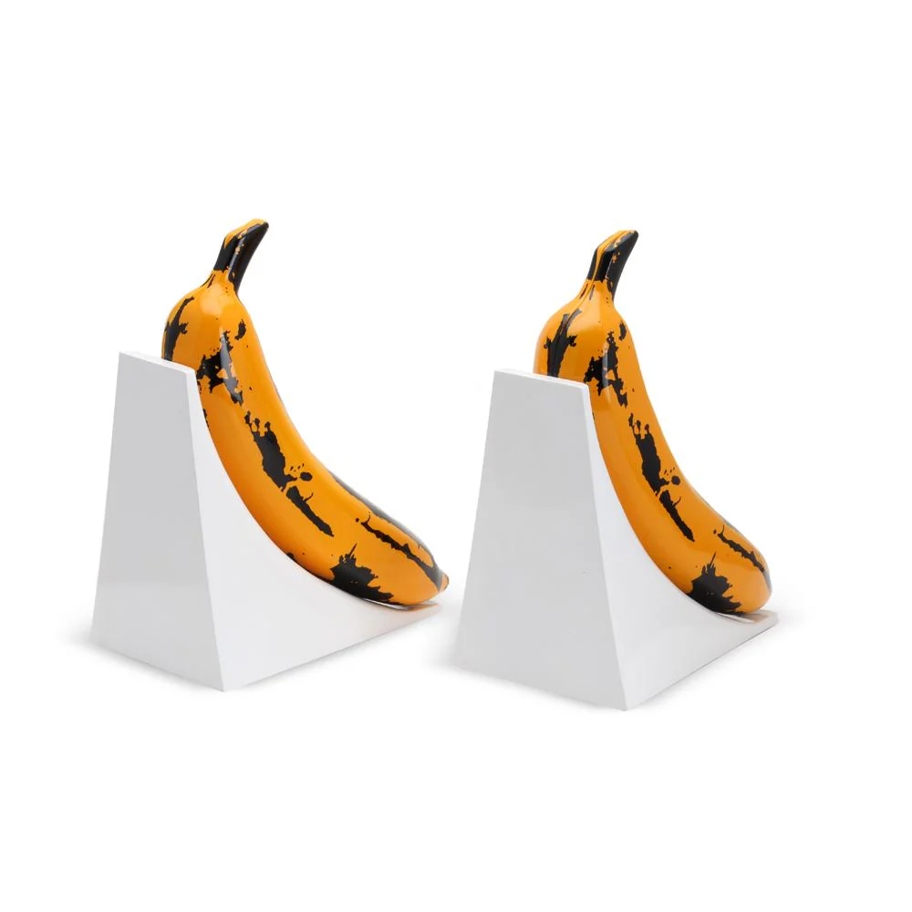 Kidrobot x Andy Warhol Resin Banana Bookends - Yellow Edition - Image 7