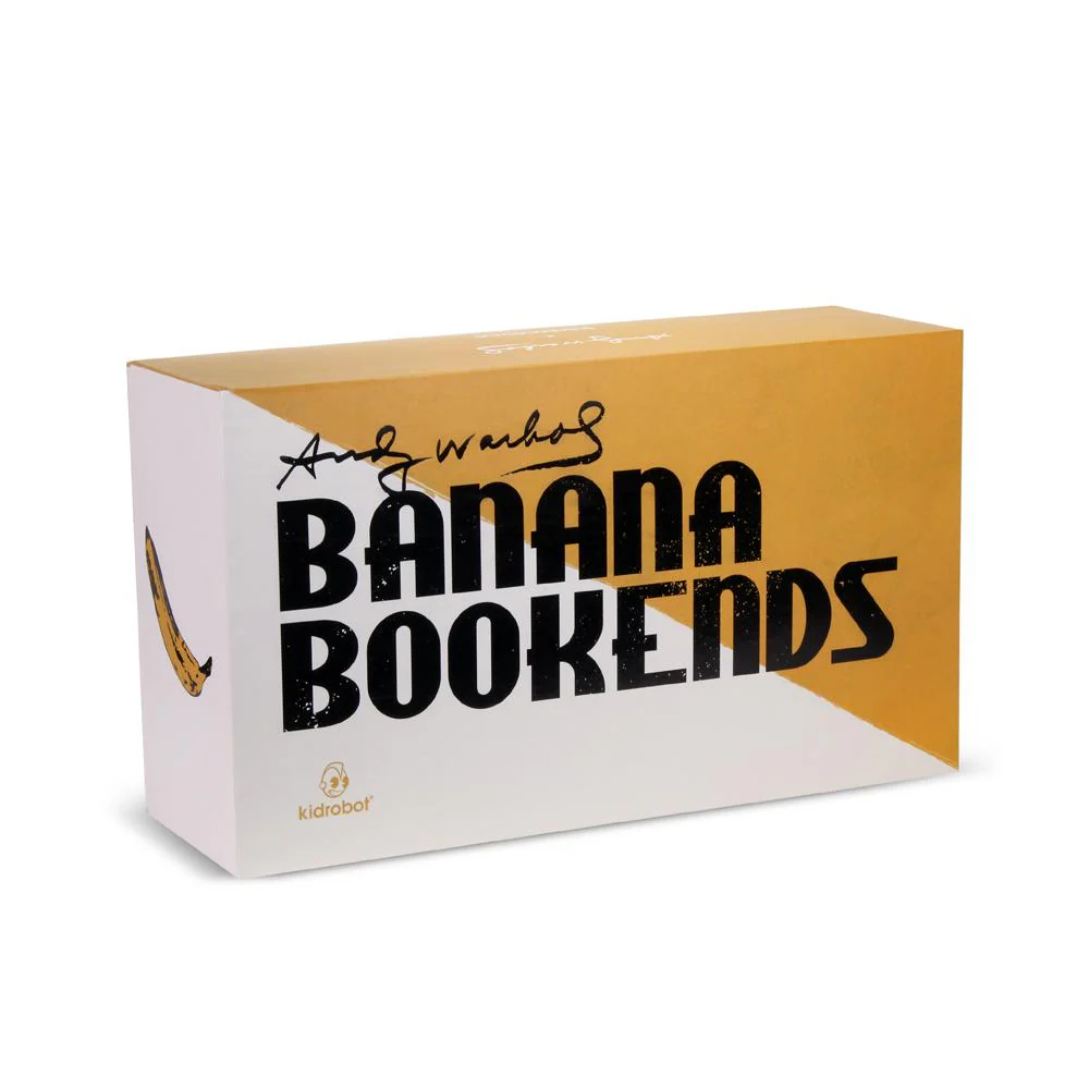 Kidrobot x Andy Warhol Resin Banana Bookends - Yellow Edition - Image 9
