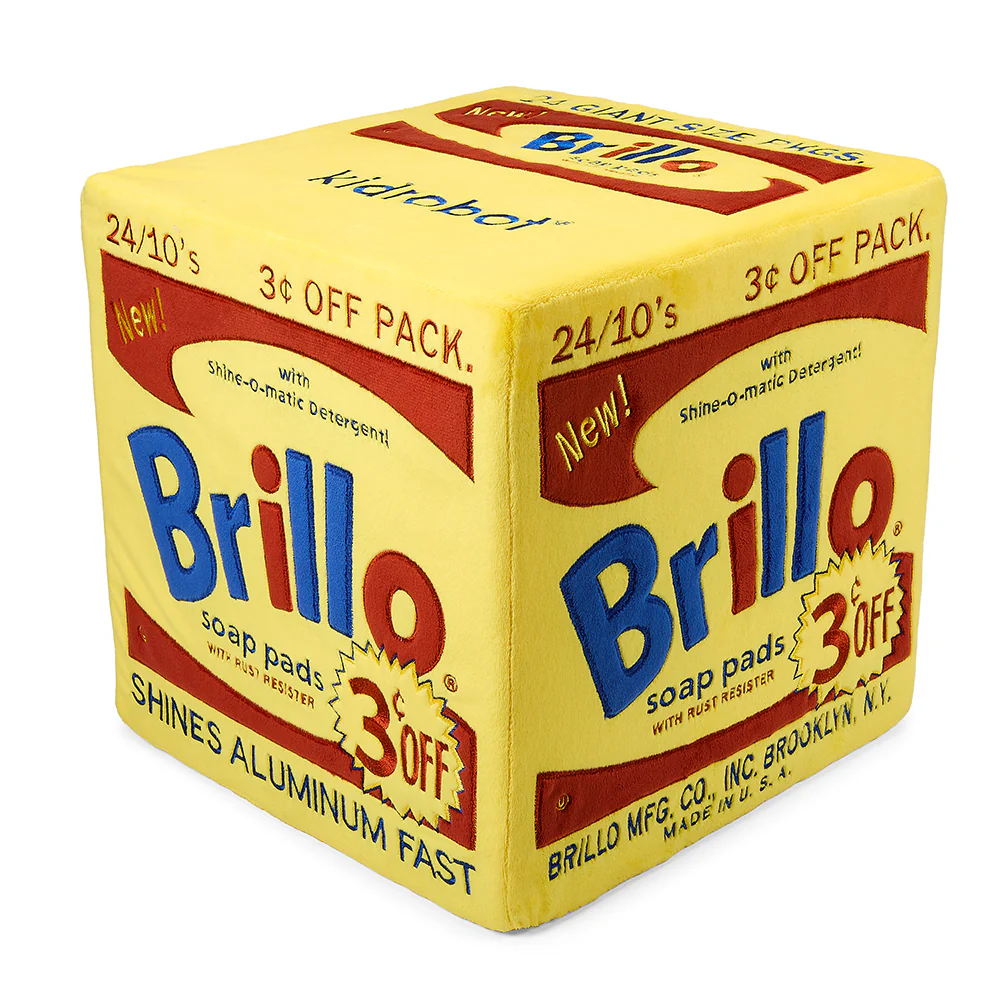 Andy Warhol 12” Yellow Brillo Box Giant Art Plush - Image 11