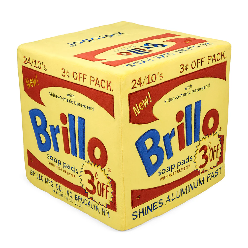 Andy Warhol 12” Yellow Brillo Box Giant Art Plush - Image 4