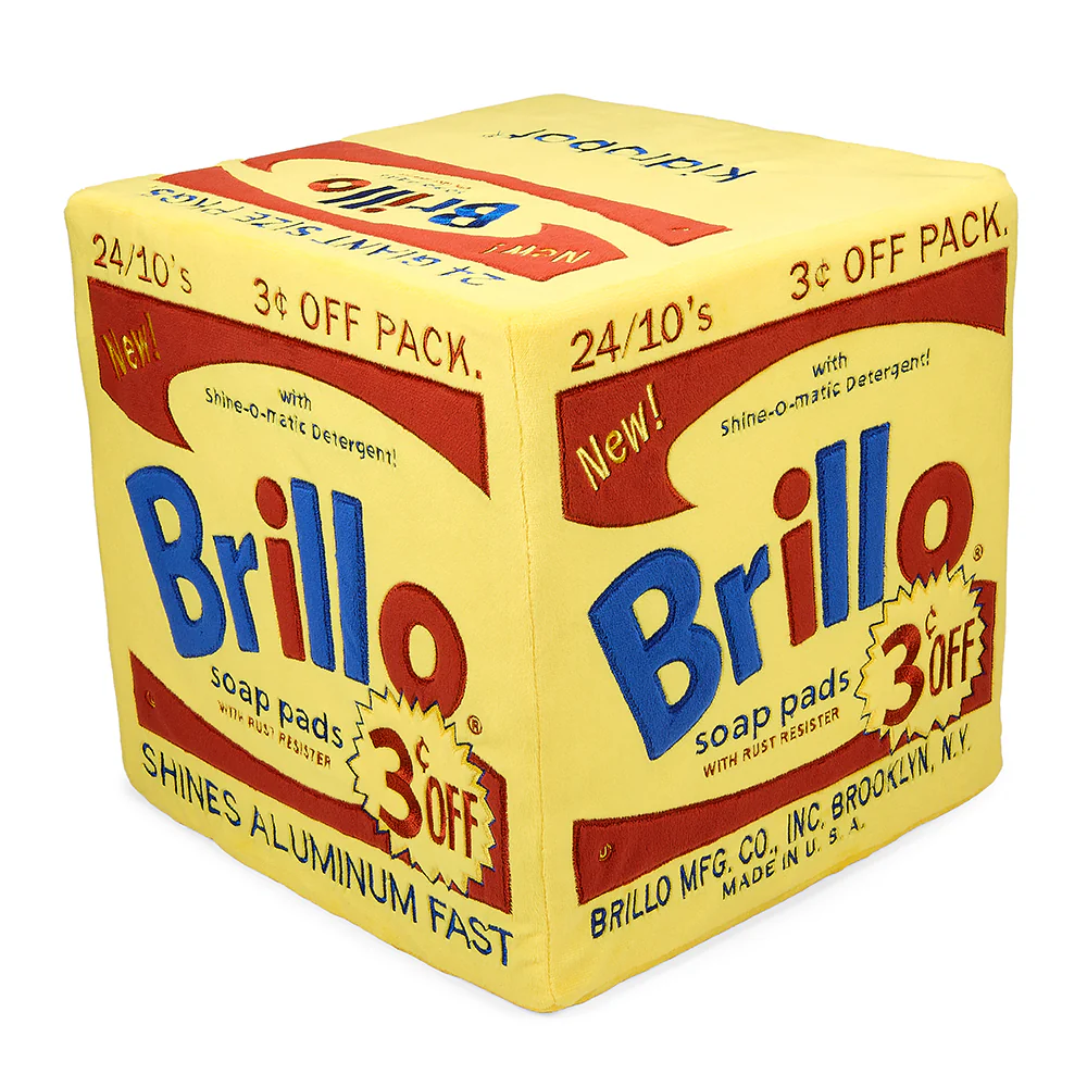 Andy Warhol 12” Yellow Brillo Box Giant Art Plush - Image 6