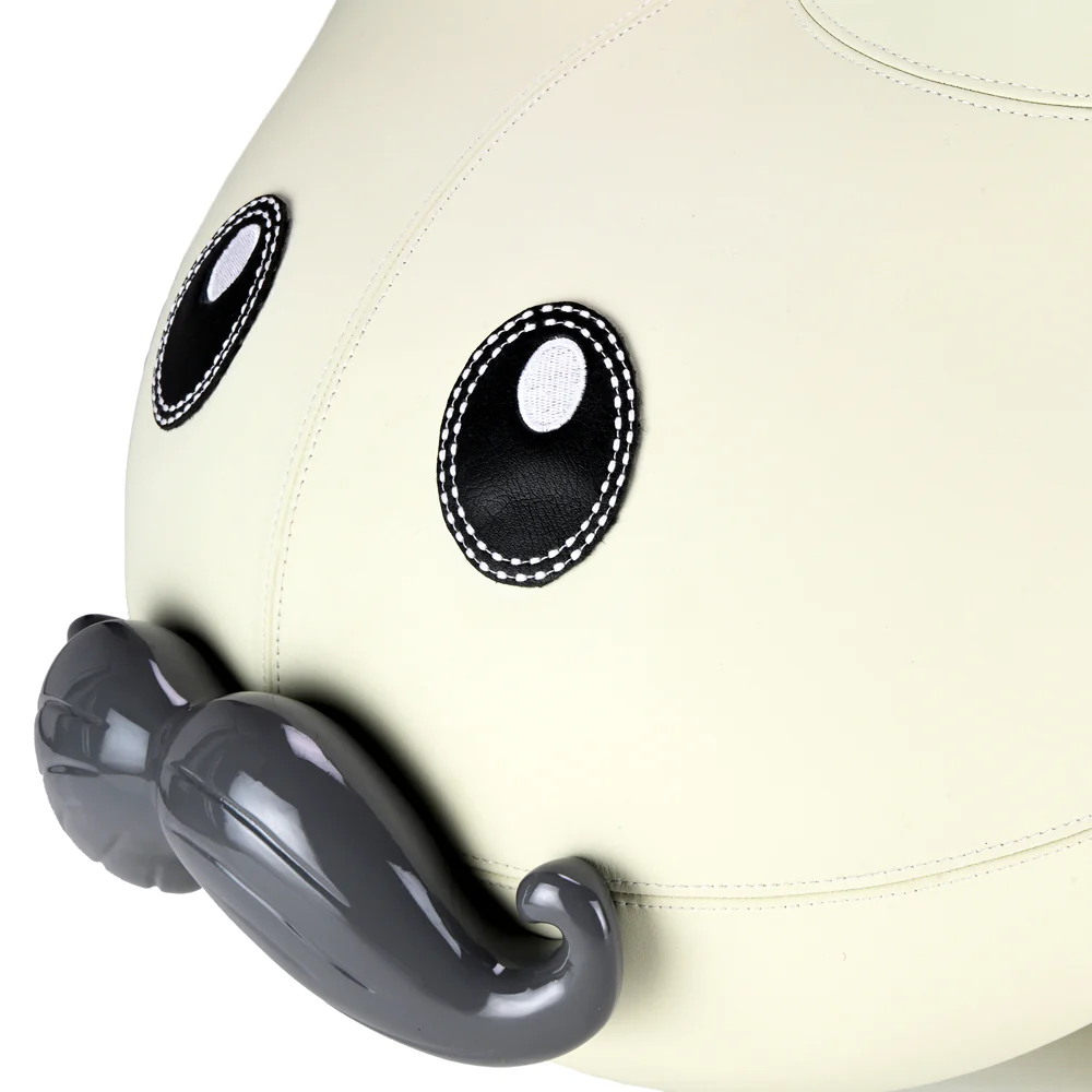 Kidrobot Leather Happy Labbit Stool  - Virgin White Edition - Image 7