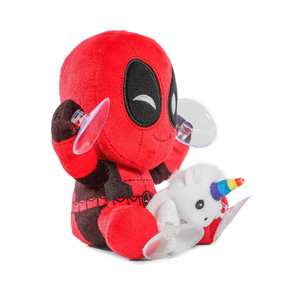 Deadpool with Unicorn Plush Window Clinger (PRE-ORDER) - Image 3