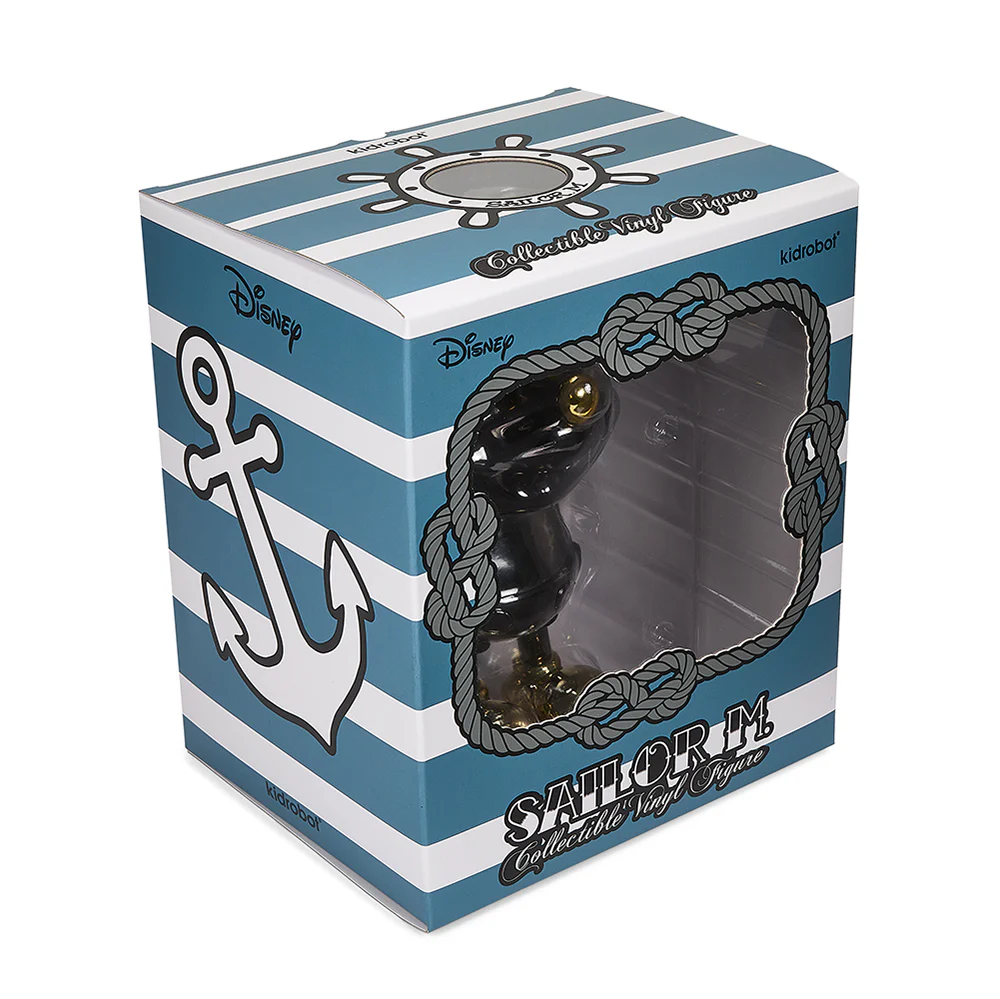 Disney Mickey Mouse "Sailor M." Collectible Vinyl Figure by Pasa - Exclusive Black and Gold Edition - Image 10