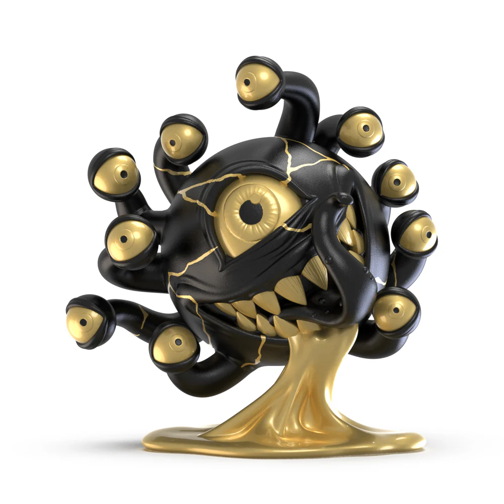 Dungeons & Dragons: Beholder 7" Resin Art Figure - 50th Anniversary Edition by Kidrobot - Image 4