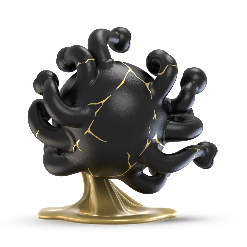 Dungeons & Dragons: Beholder 7" Resin Art Figure - 50th Anniversary Edition by Kidrobot - Image 5