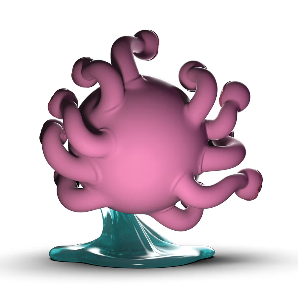 Dungeons & Dragons: Beholder 7" Resin Figure - Glow-In-The-Dark Edition by Kidrobot - Image 15