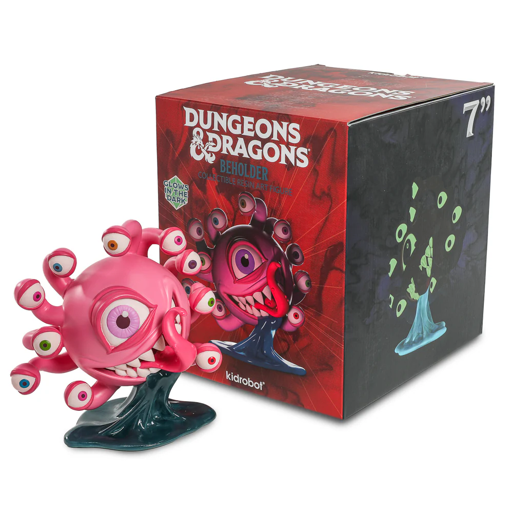 Dungeons & Dragons: Beholder 7" Resin Figure - Glow-In-The-Dark Edition by Kidrobot - Image 3