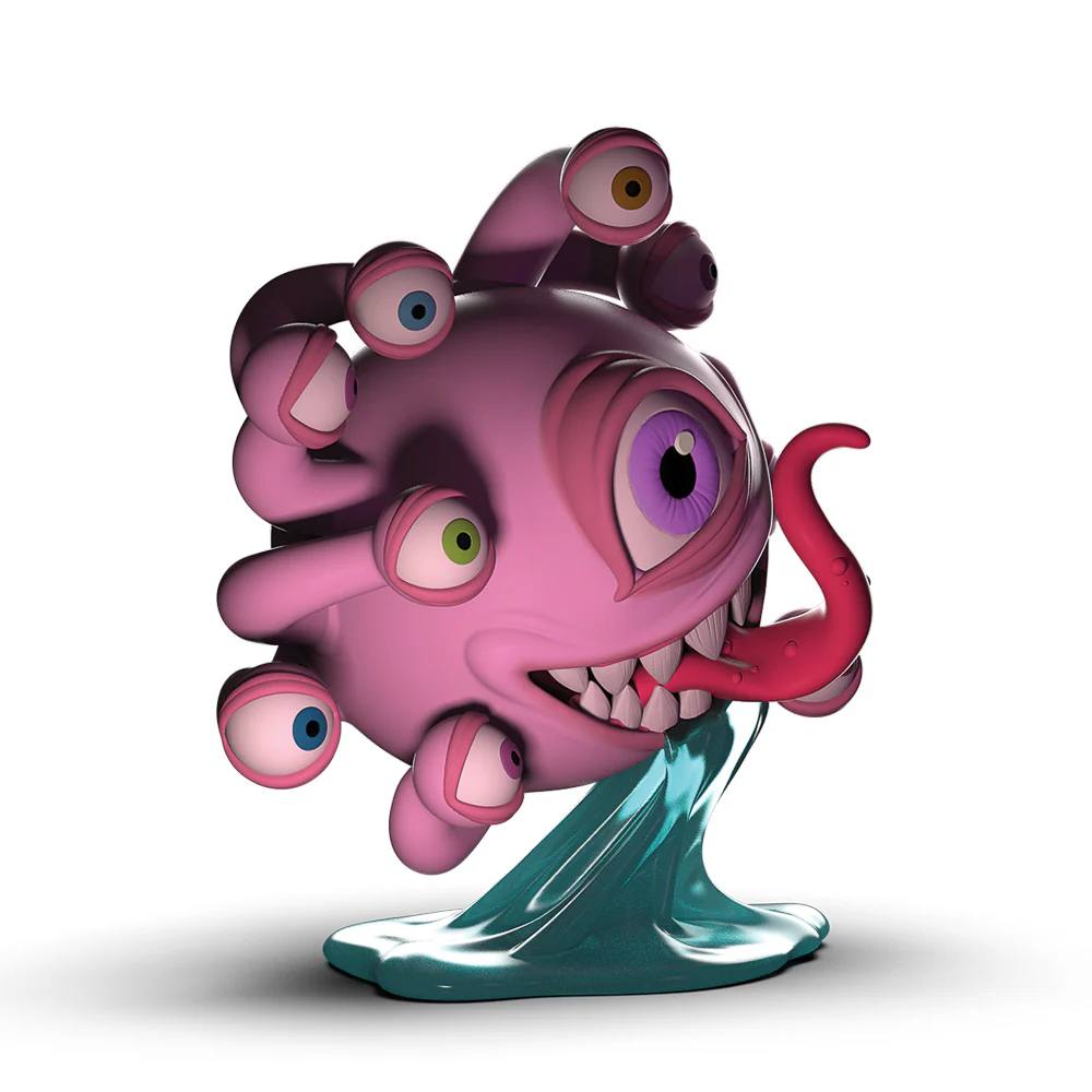 Dungeons & Dragons: Beholder 7" Resin Figure - Glow-In-The-Dark Edition by Kidrobot - Image 4