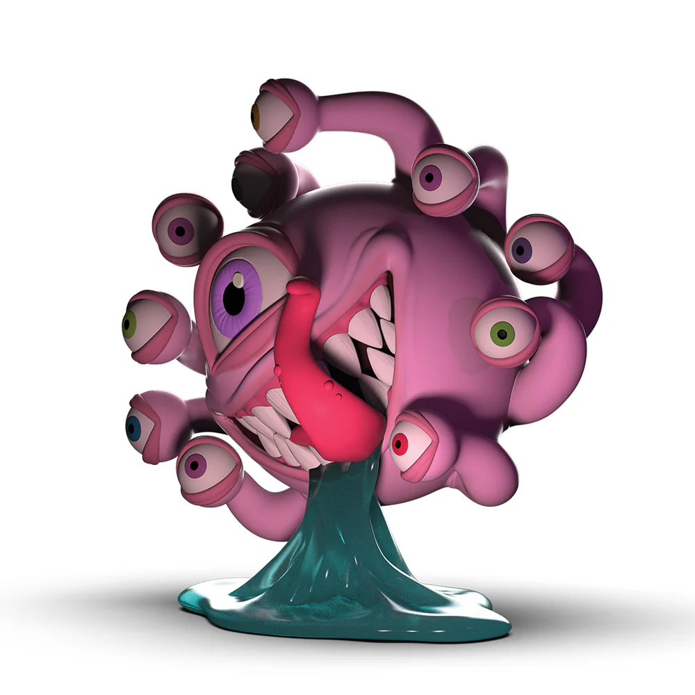 Dungeons & Dragons: Beholder 7" Resin Figure - Glow-In-The-Dark Edition by Kidrobot - Image 7