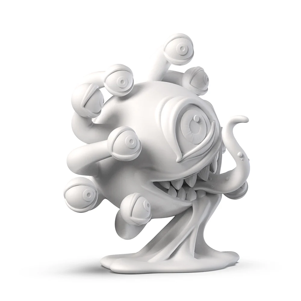 Dungeons & Dragons: Beholder 7" Resin Blank Art Figure by Kidrobot - Image 3