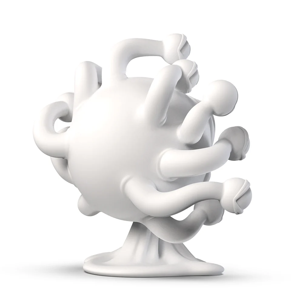 Dungeons & Dragons: Beholder 7" Resin Blank Art Figure by Kidrobot - Image 5