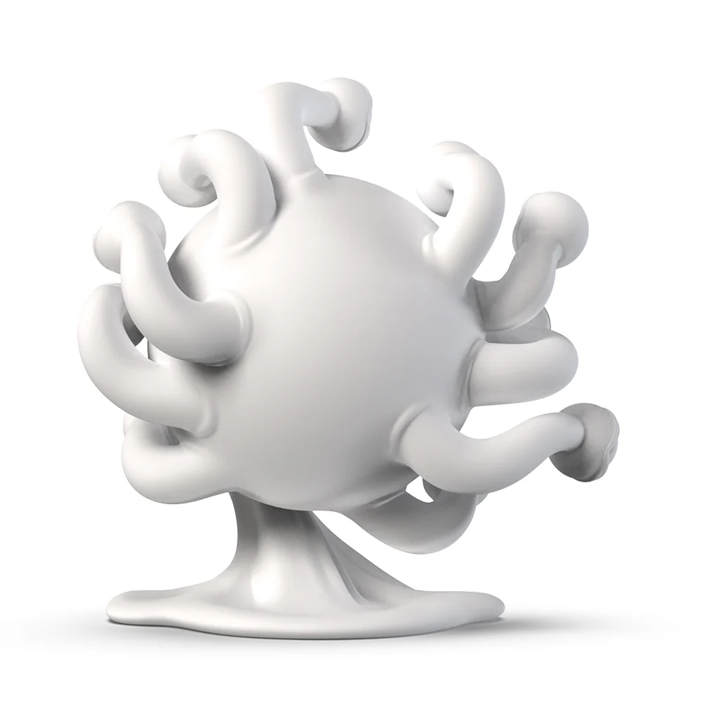 Dungeons & Dragons: Beholder 7" Resin Blank Art Figure by Kidrobot - Image 6