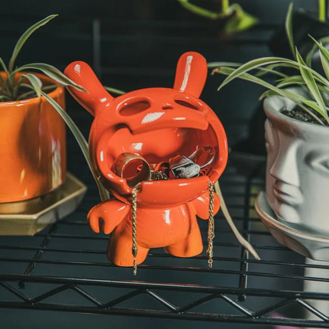 Fine Ash Dunny 5" Ceramic Ashtray Figure - Sunset Orange Edition - Image 3