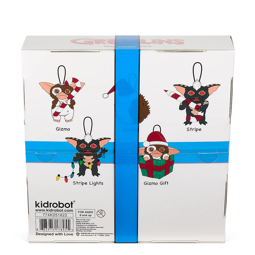 Gremlins 3" Plush Holiday Ornament 5-Pack Set by Kidrobot - Image 4
