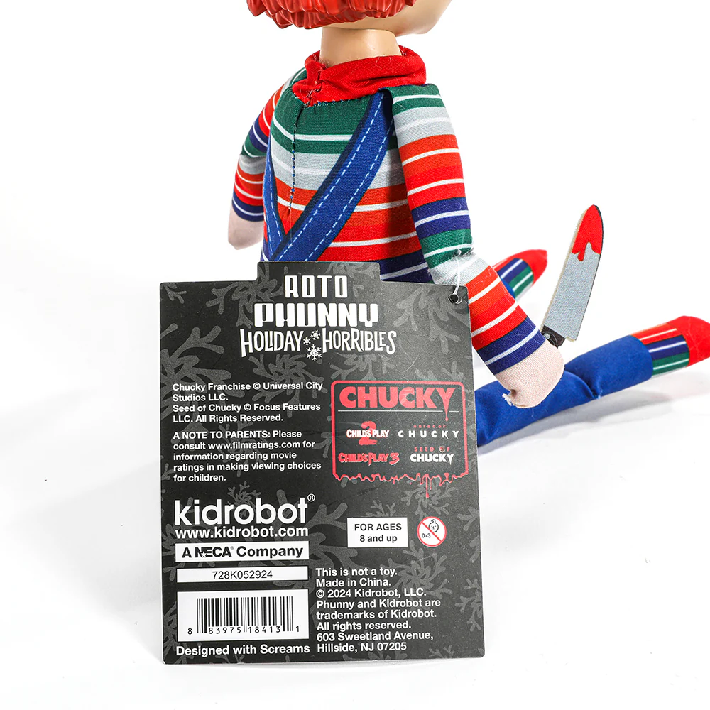 Holiday Horribles Chucky 8” Roto Phunny Plush - Image 5