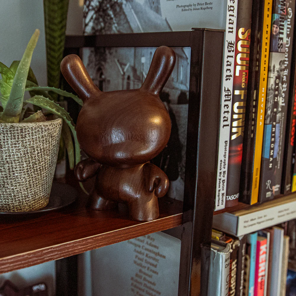 Kidrobot RAW Black Walnut 8" Wood Dunny (Limited Edition of 1000) (PRE-ORDER) - Image 3