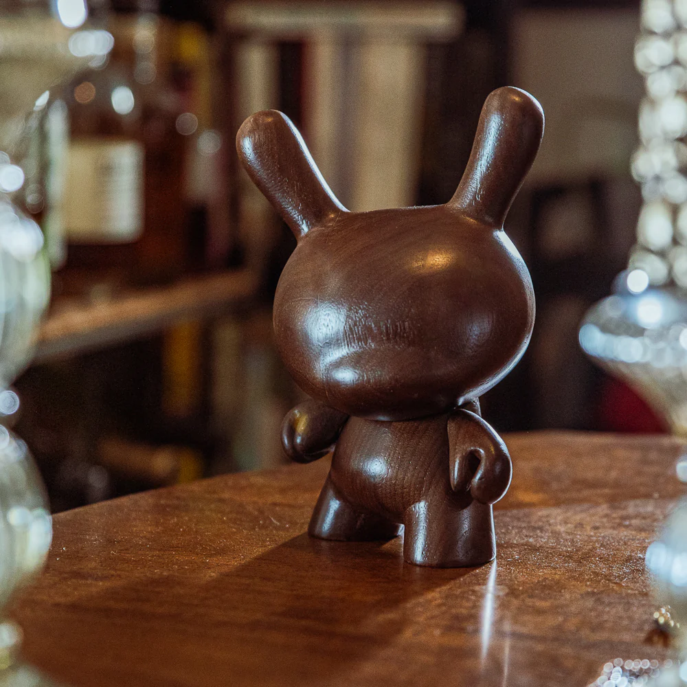 Kidrobot RAW Black Walnut 8" Wood Dunny (Limited Edition of 1000) (PRE-ORDER) - Image 4