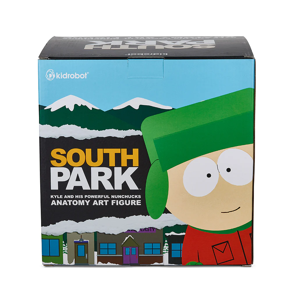 South Park Anatomy Kyle 8" Vinyl Figure - Kidrobot.com Pearlescent GID Exclusive (Limited Edition of 400) - Image 8