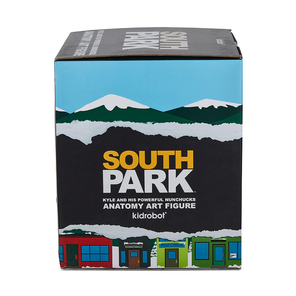 South Park Anatomy Kyle 8" Vinyl Figure - Kidrobot.com Pearlescent GID Exclusive (Limited Edition of 400) - Image 9