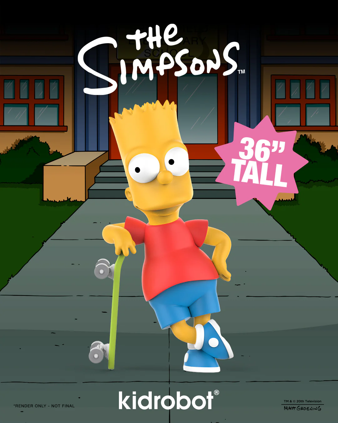 The Simpsons - Bart Simpson 36" Art Giant (PRE-ORDER) - Image 12