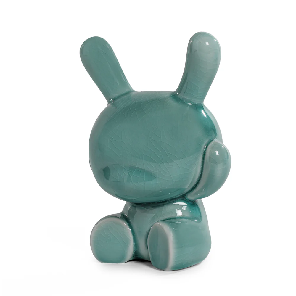Three Wise Dunnys 5” Porcelain 3-Pack – Blue Mist Crackle Glaze Edition - Image 10