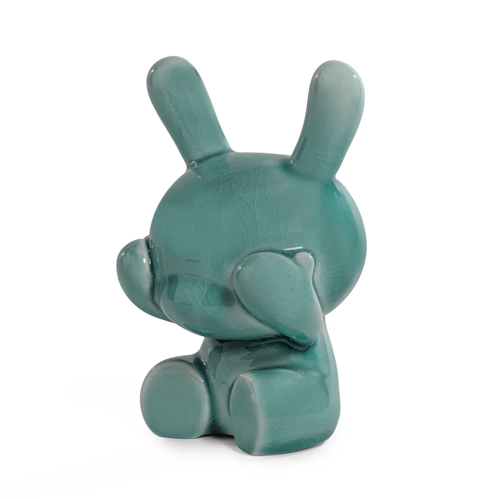 Three Wise Dunnys 5” Porcelain 3-Pack – Blue Mist Crackle Glaze Edition - Image 16