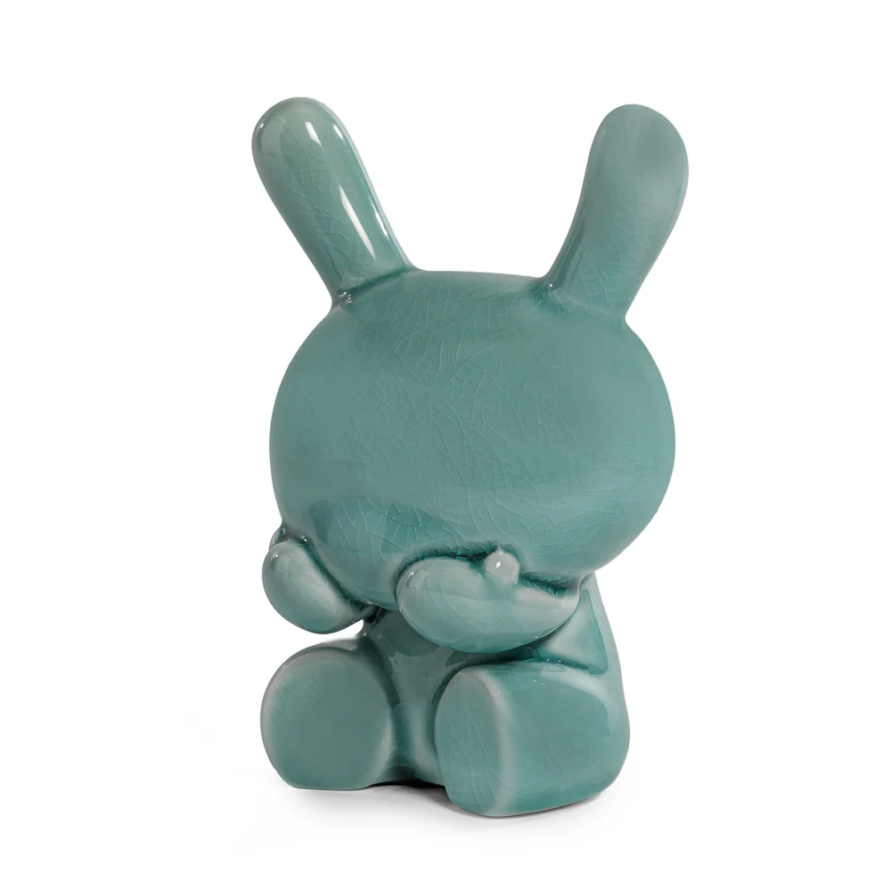 Three Wise Dunnys 5” Porcelain 3-Pack – Blue Mist Crackle Glaze Edition - Image 22