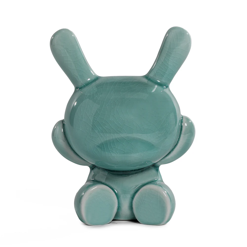 Three Wise Dunnys 5” Porcelain 3-Pack – Blue Mist Crackle Glaze Edition - Image 5