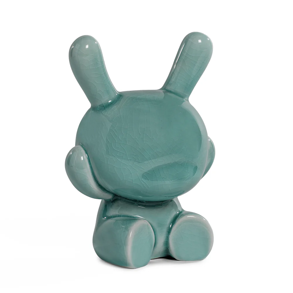 Three Wise Dunnys 5” Porcelain 3-Pack – Blue Mist Crackle Glaze Edition - Image 6